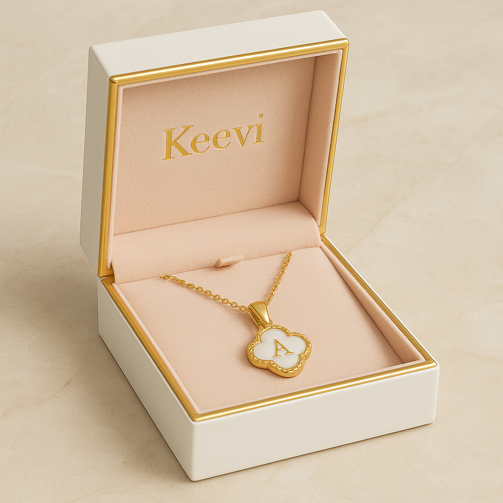 Personalised Clover Initial Necklace