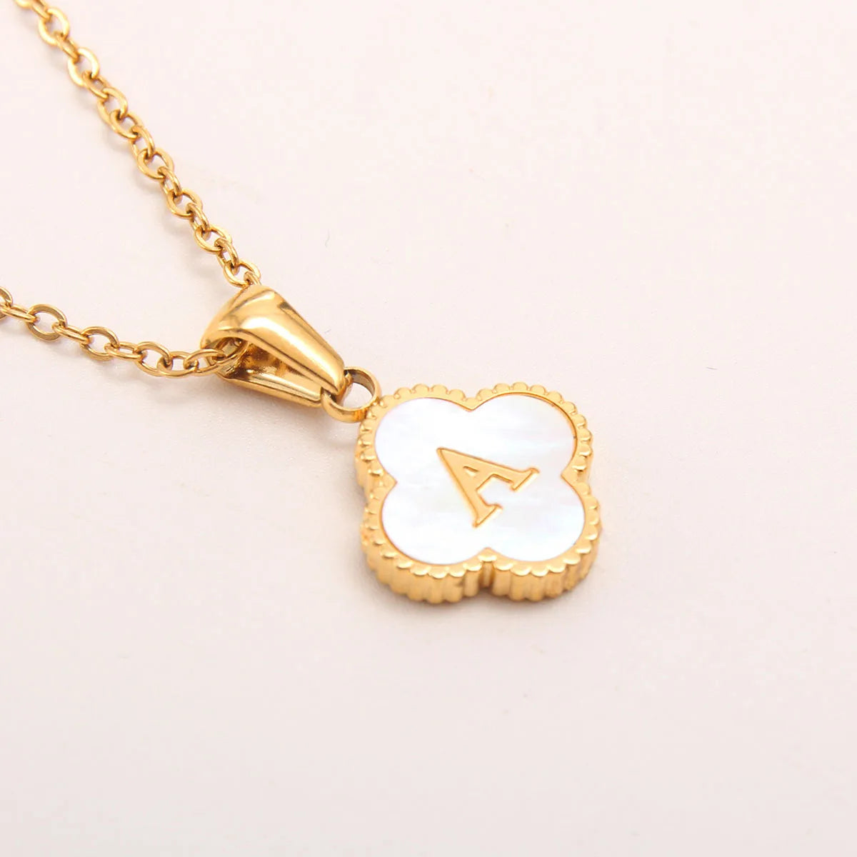 Personalised Clover Initial Necklace